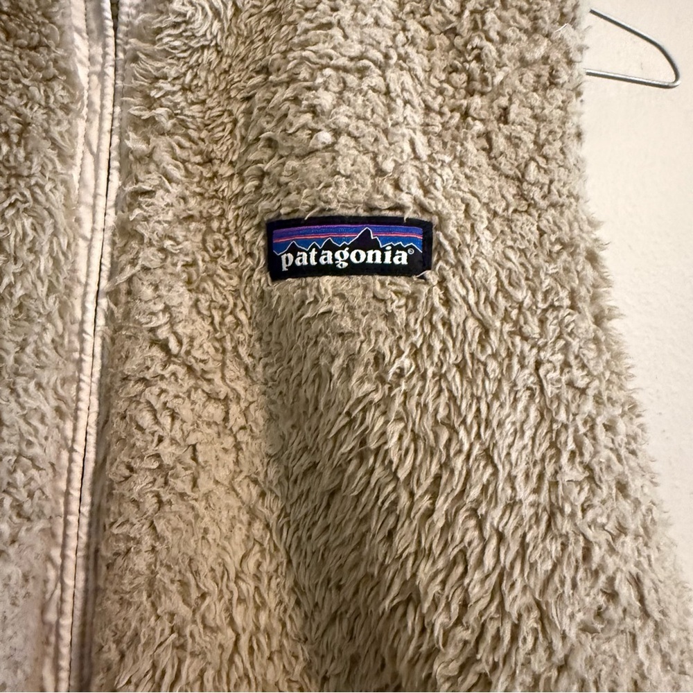 Patagonia Women's Los Gatos Vest Full Zip Fleece Jacket Beige tan medium outdoor - Picture 2 of 11